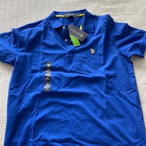 Blue polo medium